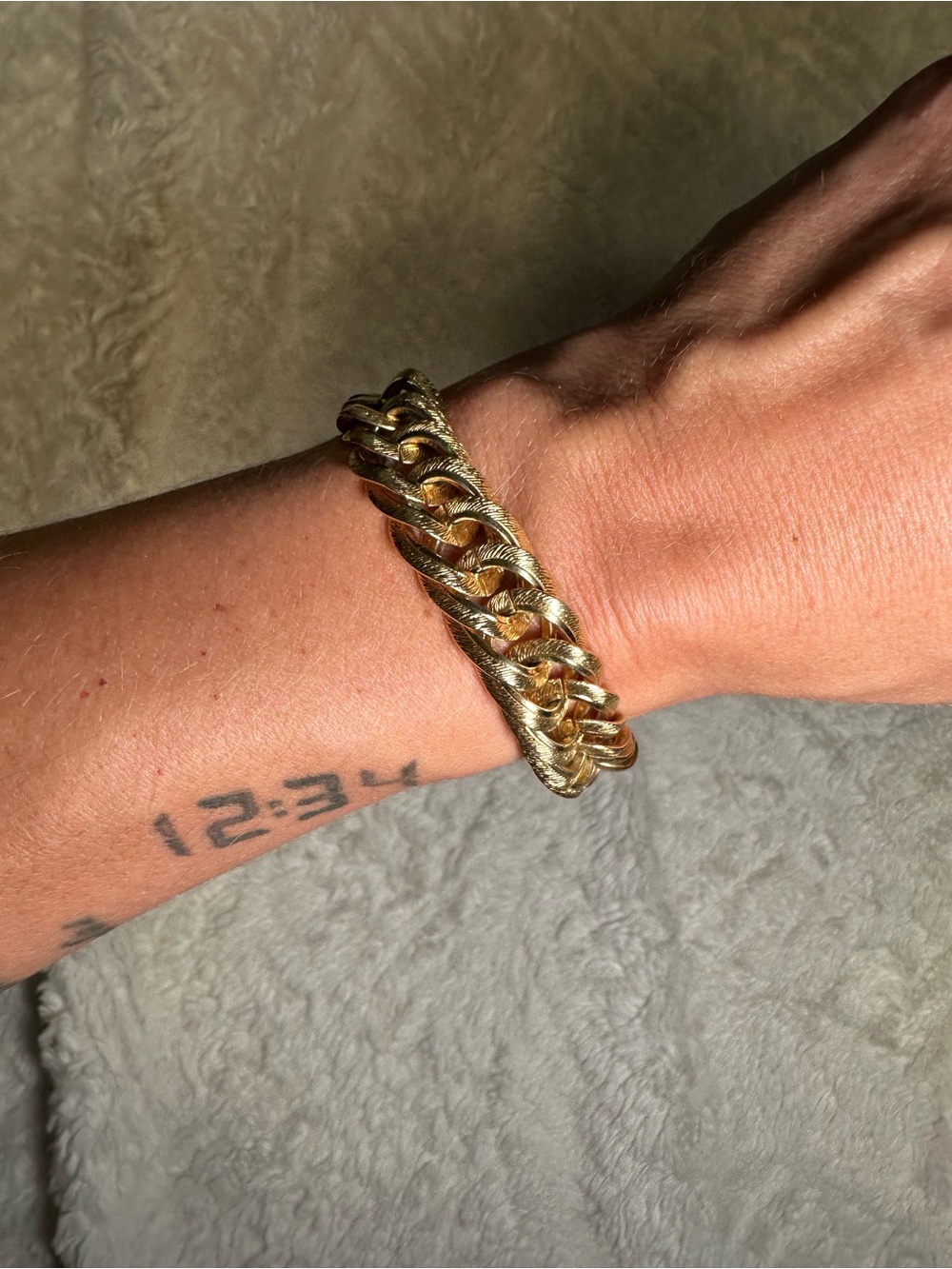 Gold-Tone Chunky Chain Bracelet
